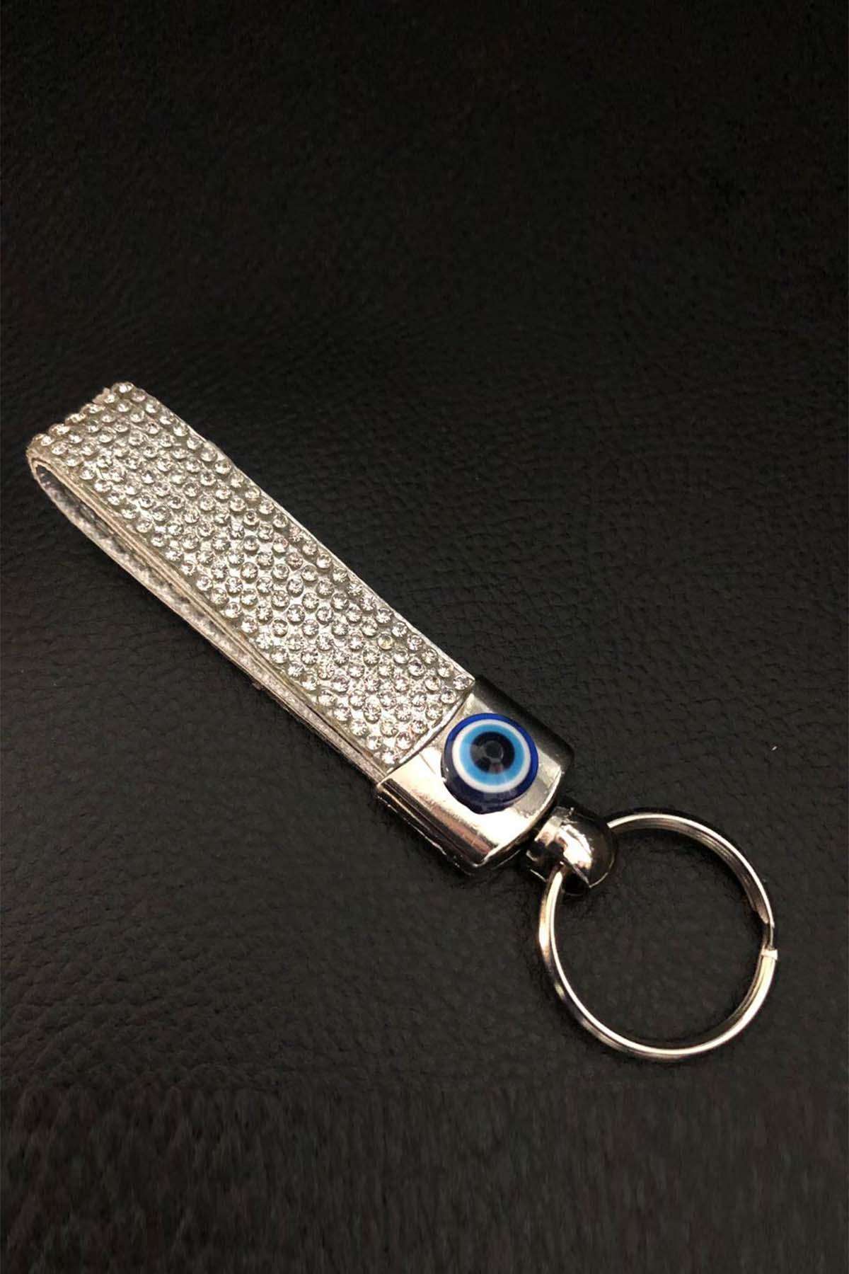 Hediyelik Swarovski Nazarlık Taşlı Anahtarlık