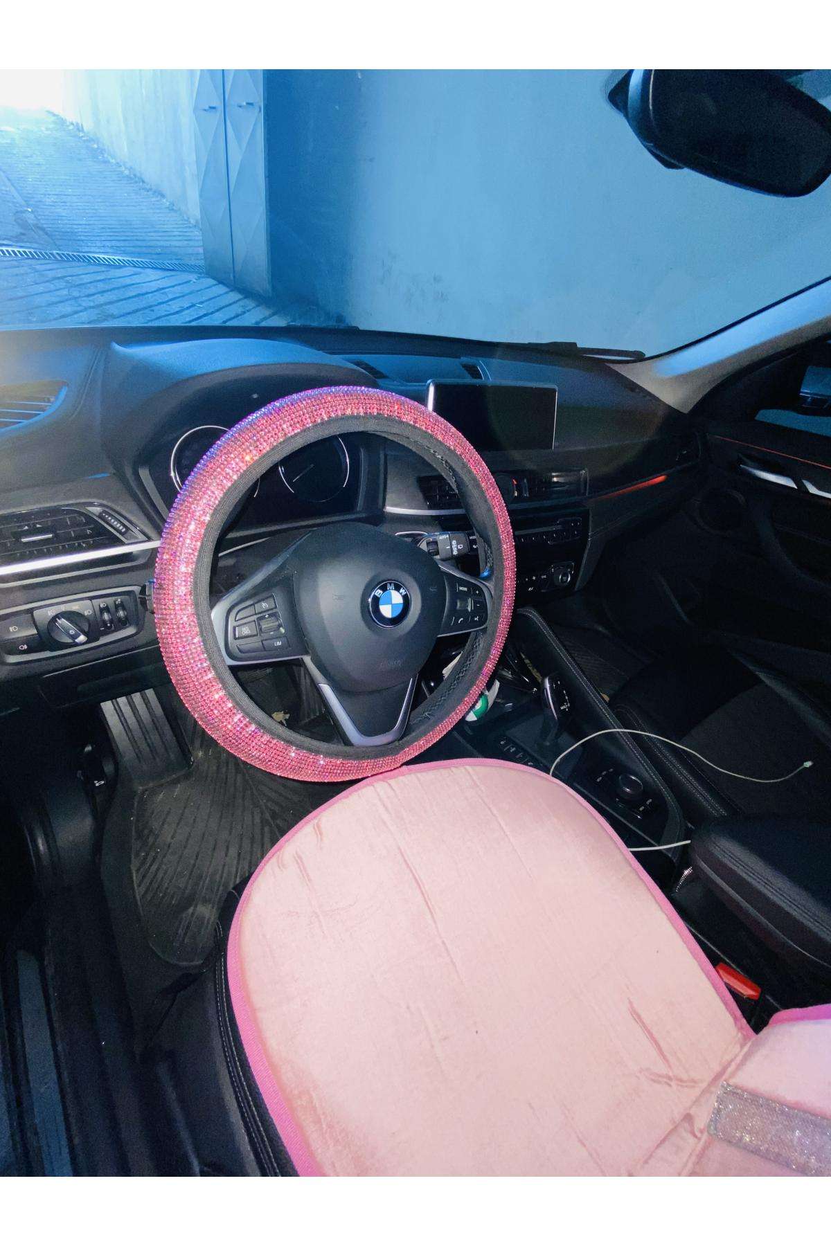 PEMBE KADİFE 1AD PEMBE TAŞLI KOLTUK MİNDERİ 1AD YASTIK 1 AD DİREKSİYON
