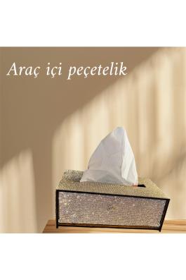 Kristal gümüş taşlı peçetelik