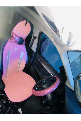 PEMBE FULL TAŞLI HER MARKAYA UYGUN DİREKSİYON KILIFI