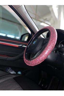Pembe swarovski taşlı Direksiyon Kılıfı 35/40 cm tüm araçlara uygun