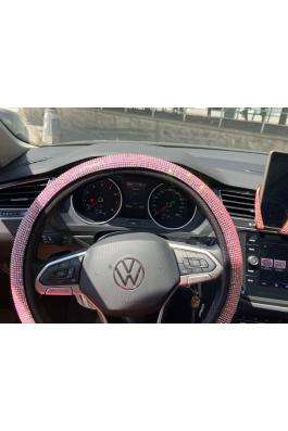 Peugeot Marka araçlara Uygun Pembe Taşlı Direksiyon Kılıfı