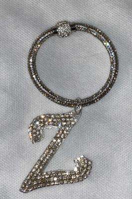 Swarovski Taşlı Bileklik Anahtarlık Z Harfli