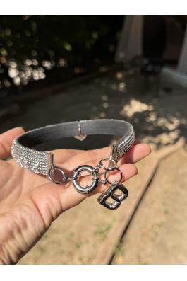 TAŞLI KÖPEK KOLYE TASMA AKSESUARI (İSTEDİĞİNİZ HARFİ MESAJ OLARAK BELİRTİN)